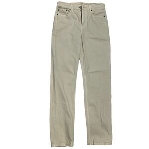 American Eagle Women's‎ Straight Jeans Super High Rise Cream Tan, size 4